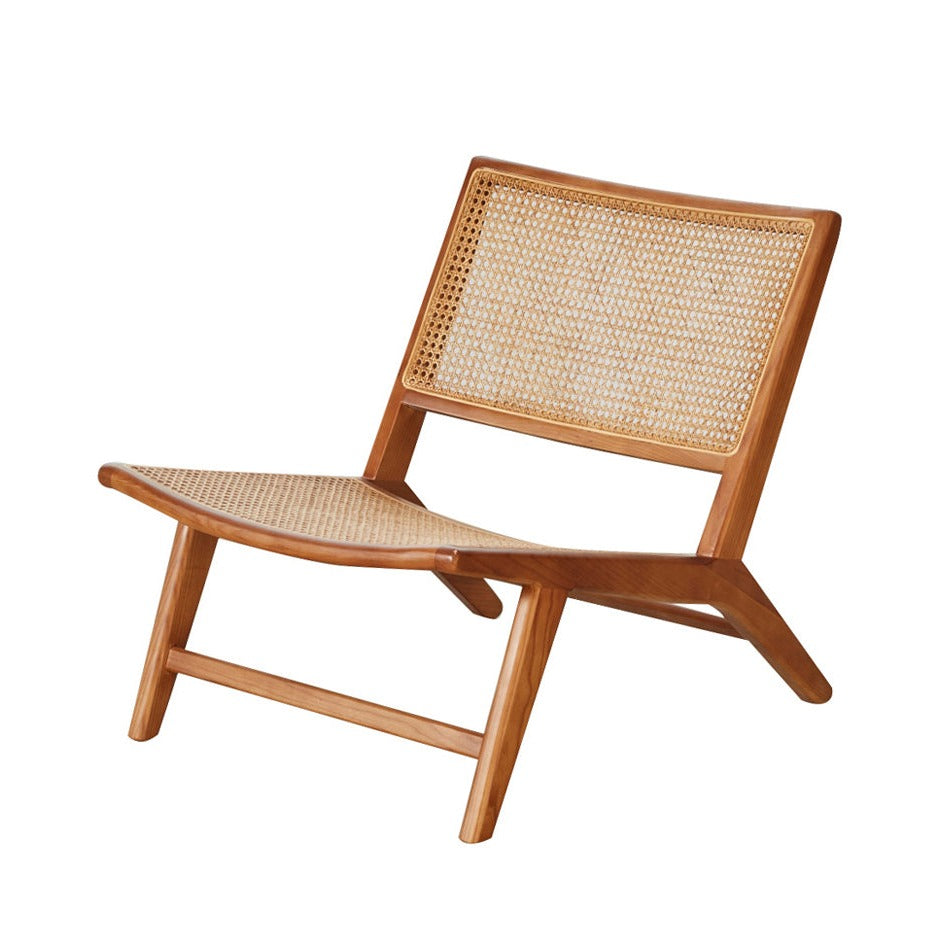 Wicker Armchair - Flora - Walnut — Furnified