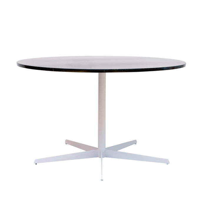 Rundt spisebord med Marmorplade - Harris - Sort - Ø125cm