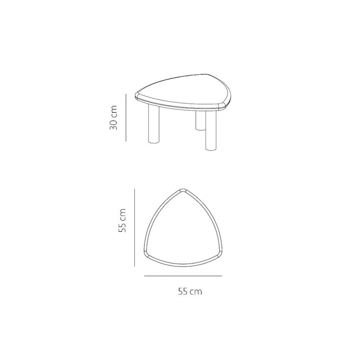Side table Mortex look - Tacy - High